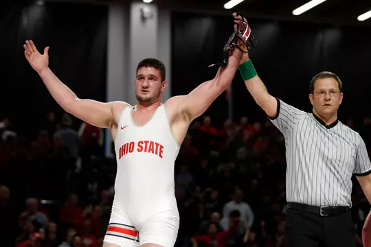 Ohio State wrestling vs Illinois Sunday, Jan. 19, 2020, in Columbus, Ohio. (Photo/Jay LaPrete)