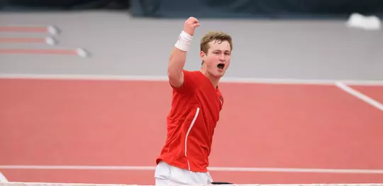 The Ohio State University men's tennis team defeat Georgia 4-0. February 12, 2017.
(Photo by Walt Middleton 2017)