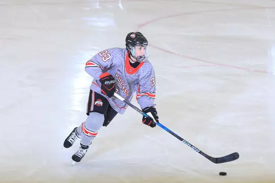 The Ohio State Universtiy women's hockey team defeat RPI at the Ice Rink. September 29, 2017