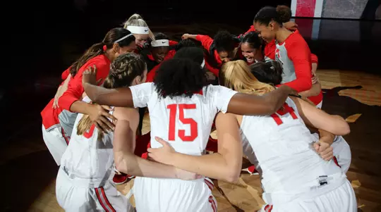 Ohio State women's basketball team photo and action vs IUPUI Sunday, Oct. 28, 2018, in Columbus, Ohio. (Photo/Jay LaPrete)