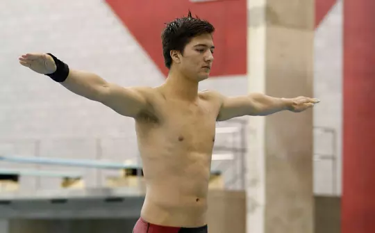 Ohio State swim meet Friday, Nov. 8, 2019, in Columbus, Ohio. (Photo/Jay LaPrete)