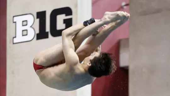 Ohio State swimming vs Michigan Saturday, Jan. 18, 2020, in Columbus, Ohio. (Photo/Jay LaPrete)