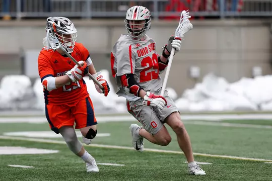 Ohio State men's lacrosse vs Bucknell Saturday, Feb. 23, 2019, in Columbus, Ohio. (Photo/Jay LaPrete)