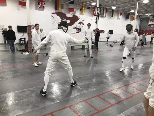 Fencing Action Shot