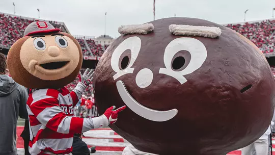 Brutus Buckeye with old buckeye