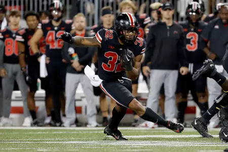 Ohio State play Wisconsin at Ohio Stadium on Saturday, September 24, 2022 in Columbus, Ohio.