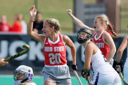 Ohio State field hockey vs. Northwestern Sunday, Oct. 16, 2022, in Columbus, Ohio. (Photo/Jay LaPrete)