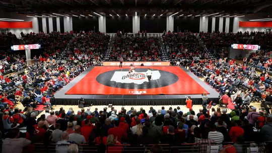 Ohio State wrestling vs Rutgers Friday, Jan. 10, 2020, in Columbus, Ohio. (Photo/Jay LaPrete)