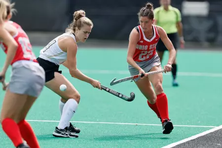 Ohio State field hockey vs. Wake Forest Sunday, Sept. 18, 2022, in Columbus, Ohio. (Photo/Jay LaPrete)