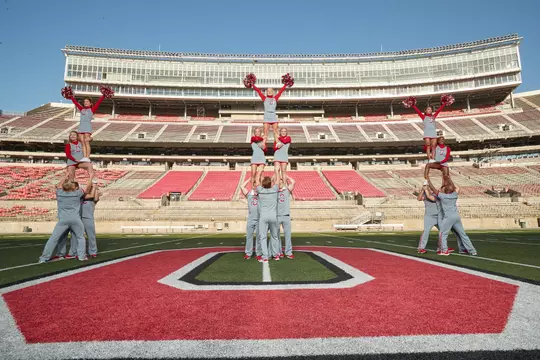 Spirit team on field Ohio Stadium