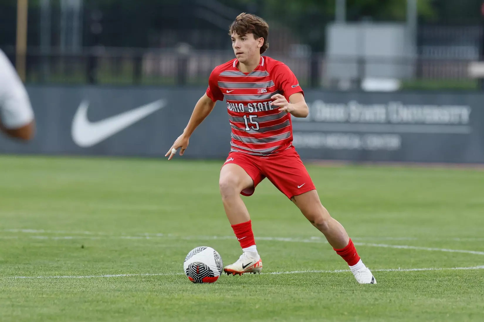 Ohio State men's soccer vs. Oakland Tuesday, Aug. 15, 2023, in Columbus, Ohio. (Photo/Jay LaPrete)
