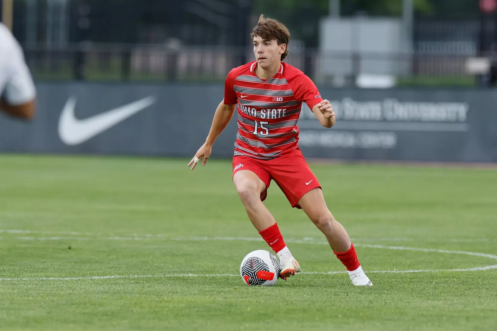 Ohio State men's soccer vs. Oakland Tuesday, Aug. 15, 2023, in Columbus, Ohio. (Photo/Jay LaPrete)