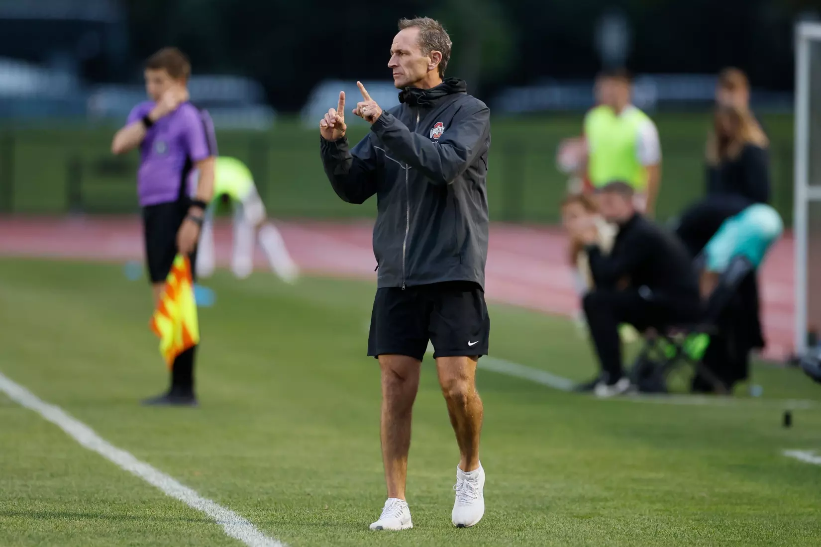 Ohio State men's soccer vs. Oakland Tuesday, Aug. 15, 2023, in Columbus, Ohio. (Photo/Jay LaPrete)