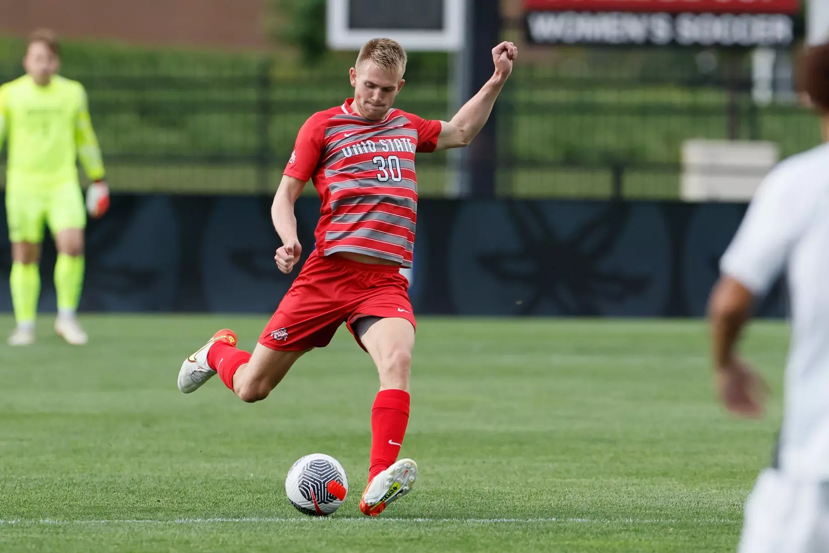 Ohio State men's soccer vs. Oakland Tuesday, Aug. 15, 2023, in Columbus, Ohio. (Photo/Jay LaPrete)