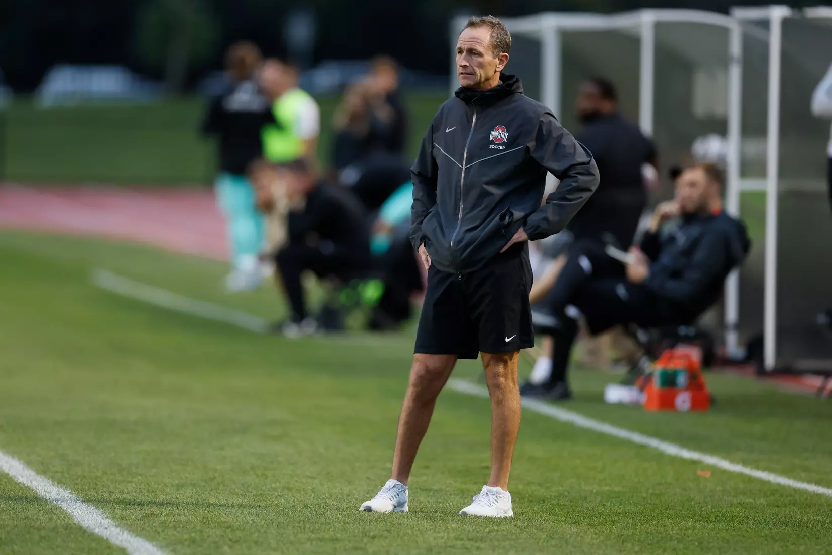 Ohio State men's soccer vs. Oakland Tuesday, Aug. 15, 2023, in Columbus, Ohio. (Photo/Jay LaPrete)
