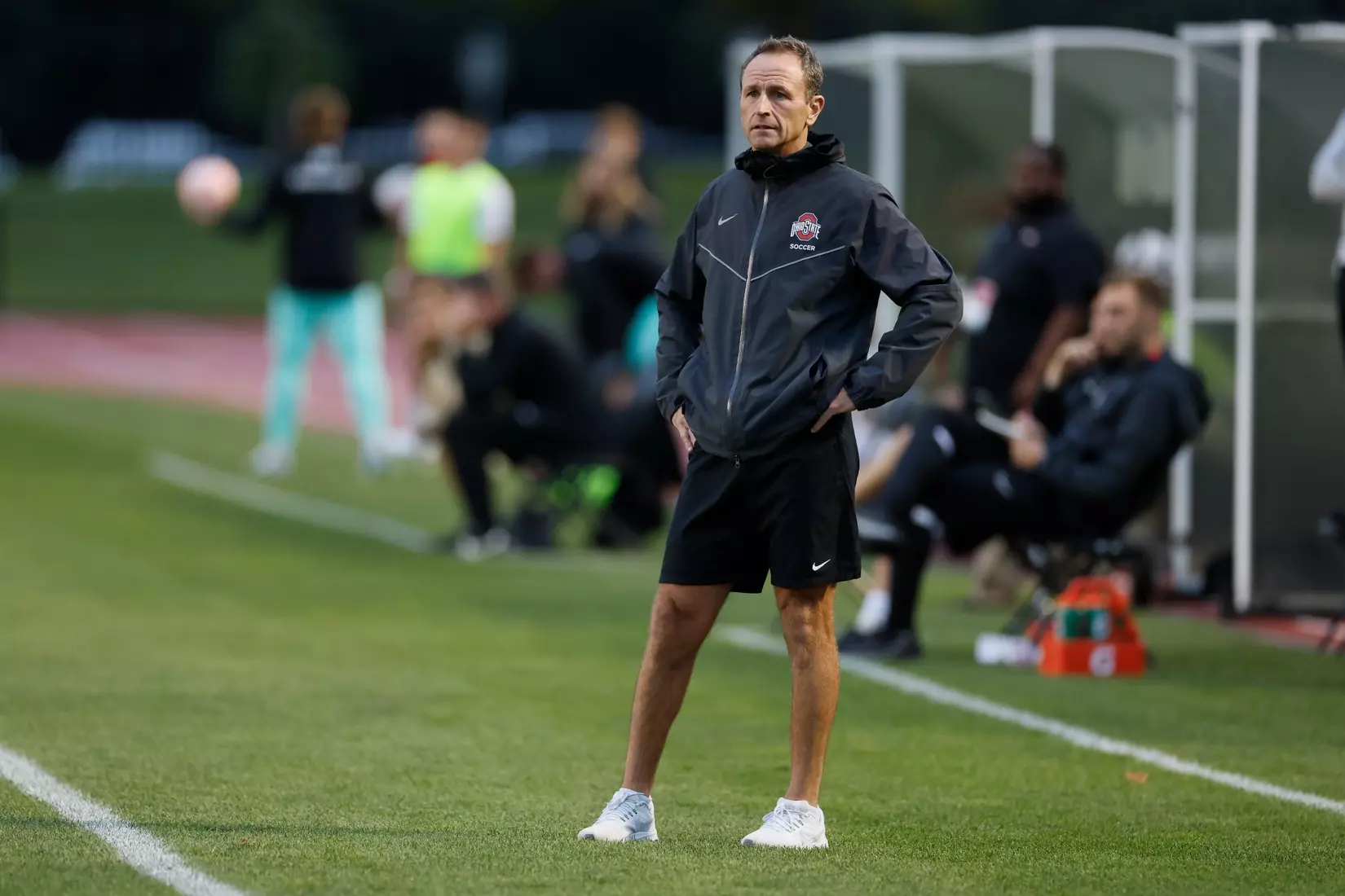 Ohio State men's soccer vs. Oakland Tuesday, Aug. 15, 2023, in Columbus, Ohio. (Photo/Jay LaPrete)
