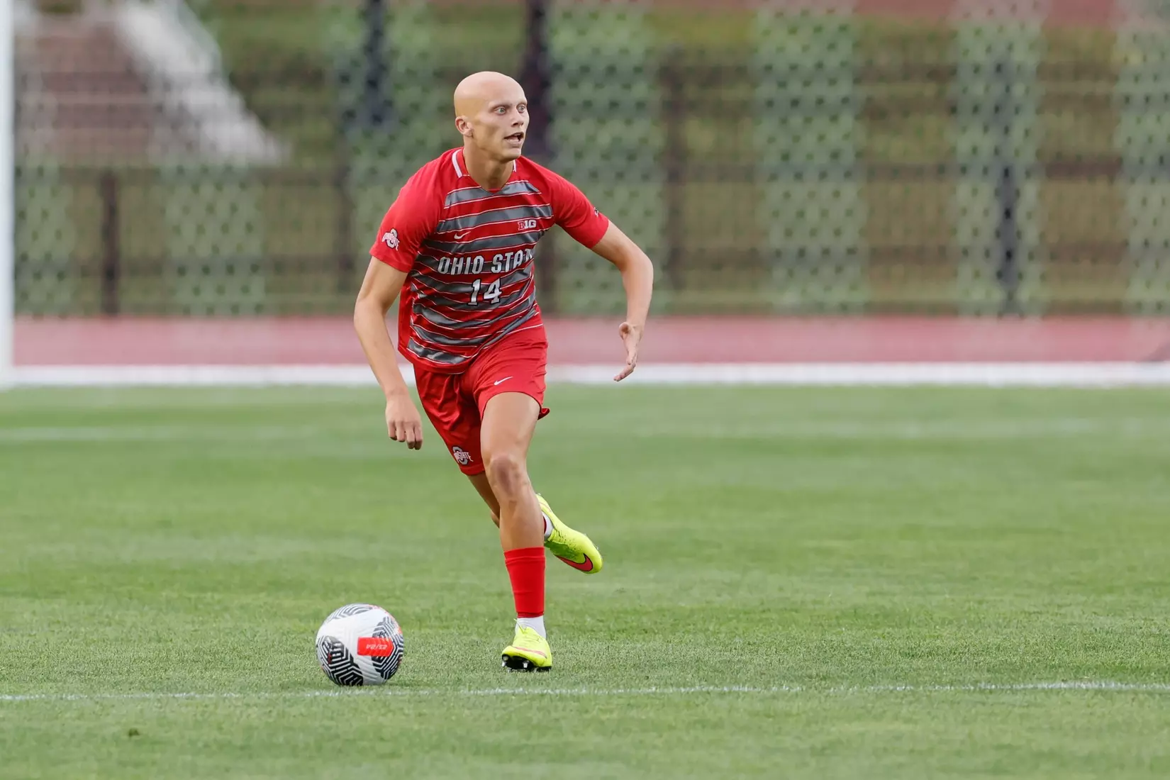 Ohio State men's soccer vs. Oakland Tuesday, Aug. 15, 2023, in Columbus, Ohio. (Photo/Jay LaPrete)