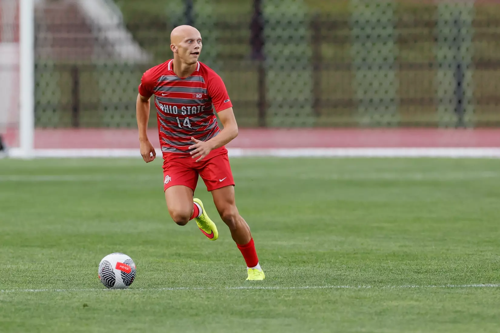 Ohio State men's soccer vs. Oakland Tuesday, Aug. 15, 2023, in Columbus, Ohio. (Photo/Jay LaPrete)