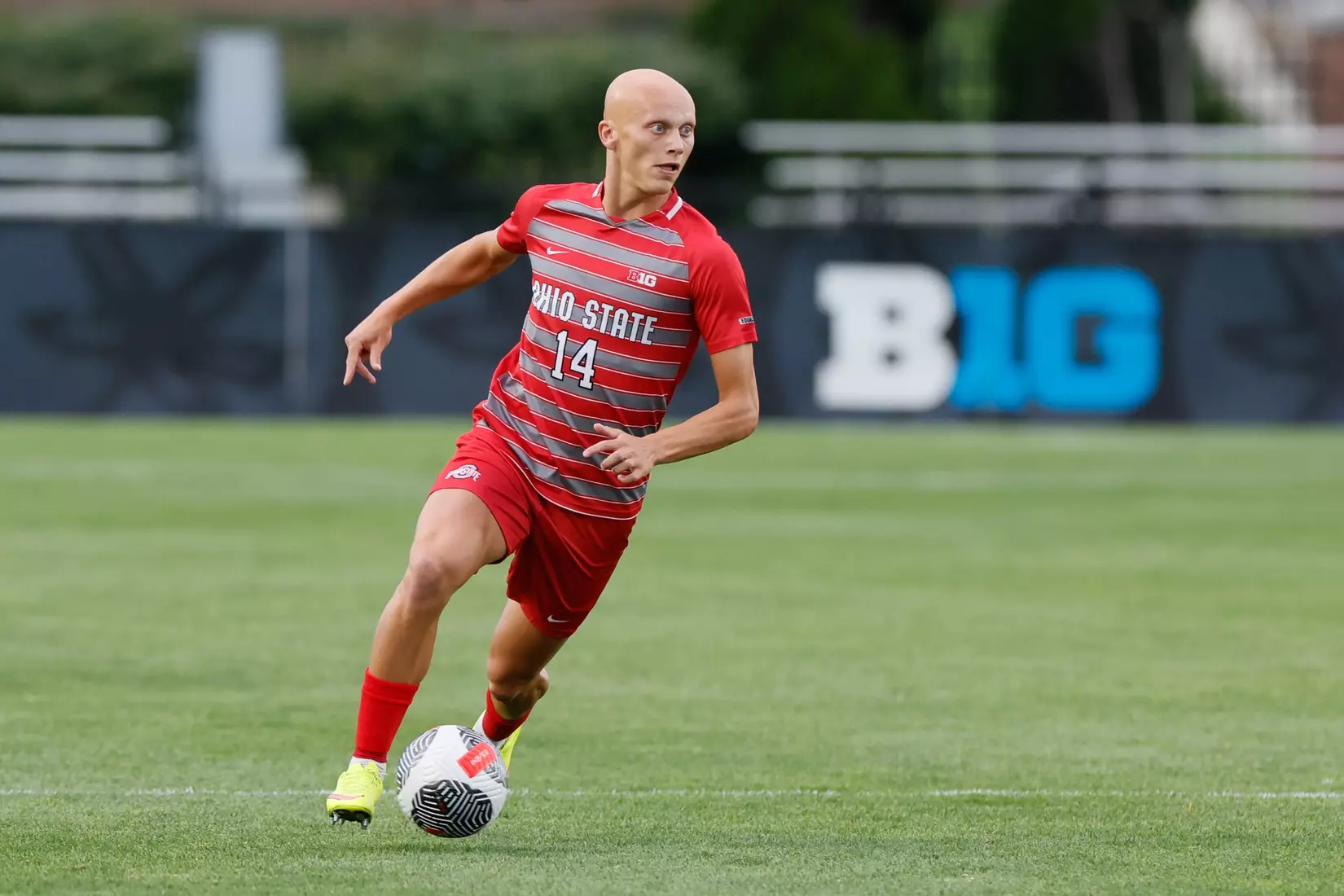 Ohio State men's soccer vs. Oakland Tuesday, Aug. 15, 2023, in Columbus, Ohio. (Photo/Jay LaPrete)