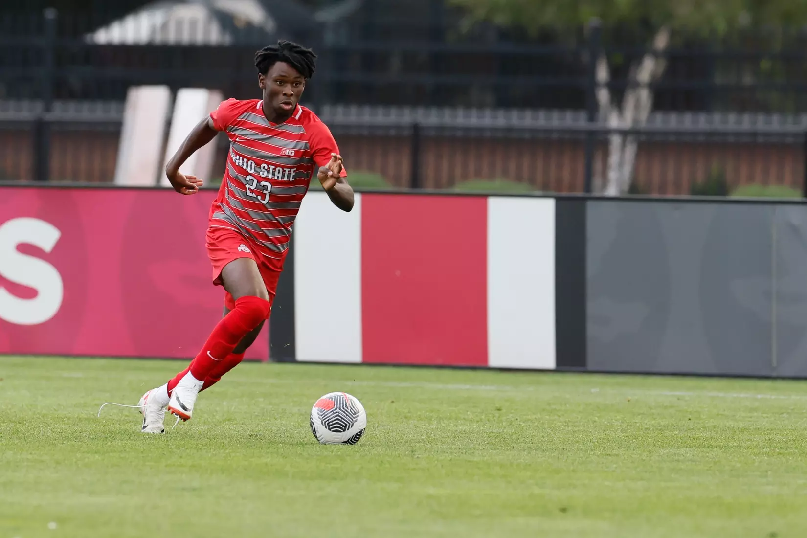 Ohio State men's soccer vs. Oakland Tuesday, Aug. 15, 2023, in Columbus, Ohio. (Photo/Jay LaPrete)
