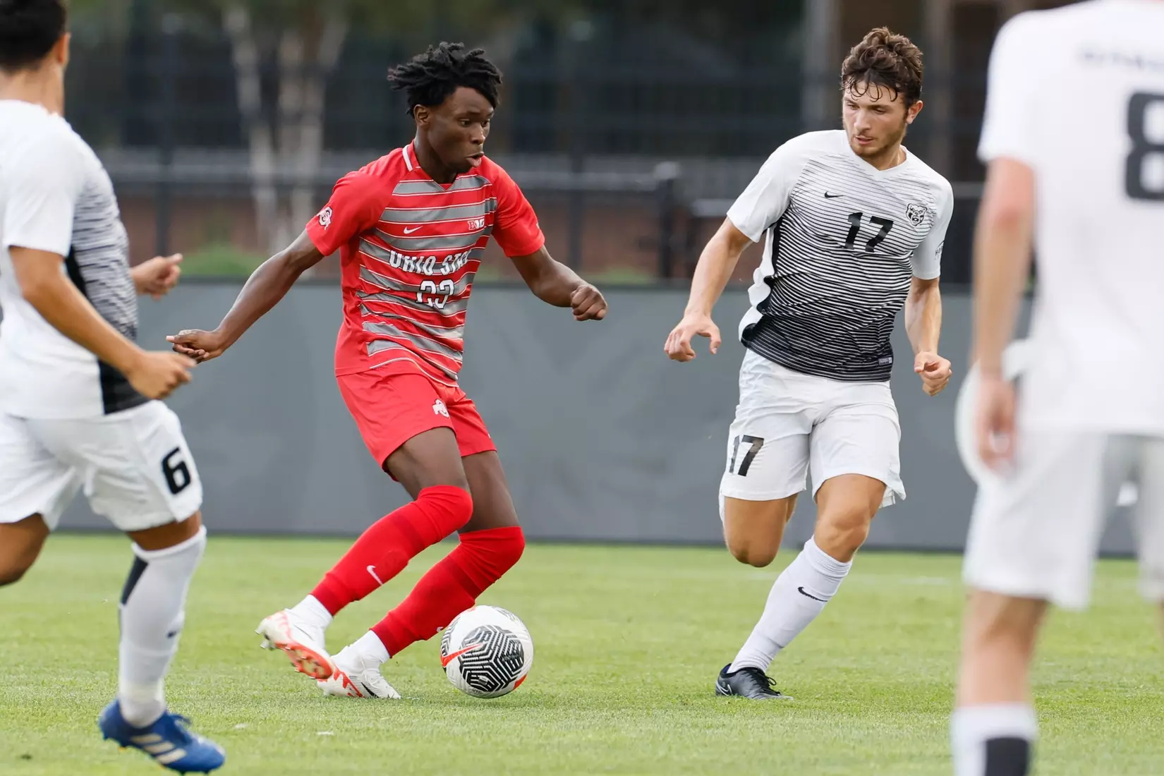 Ohio State men's soccer vs. Oakland Tuesday, Aug. 15, 2023, in Columbus, Ohio. (Photo/Jay LaPrete)