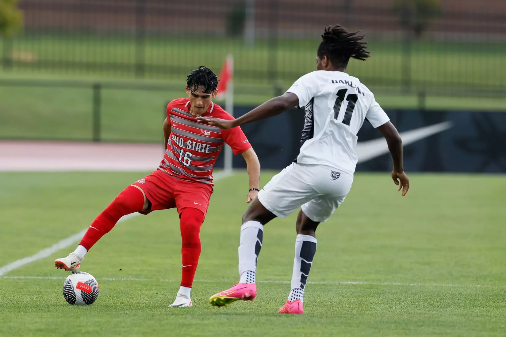 Ohio State men's soccer vs. Oakland Tuesday, Aug. 15, 2023, in Columbus, Ohio. (Photo/Jay LaPrete)