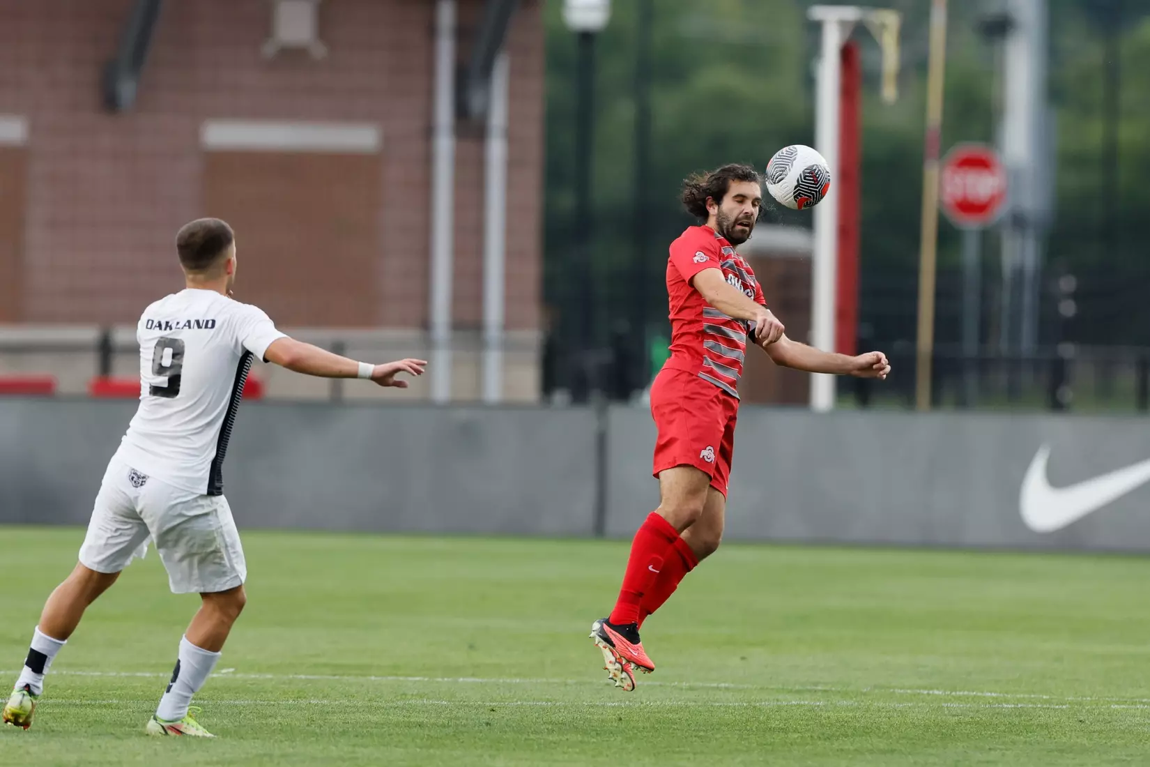 Ohio State men's soccer vs. Oakland Tuesday, Aug. 15, 2023, in Columbus, Ohio. (Photo/Jay LaPrete)