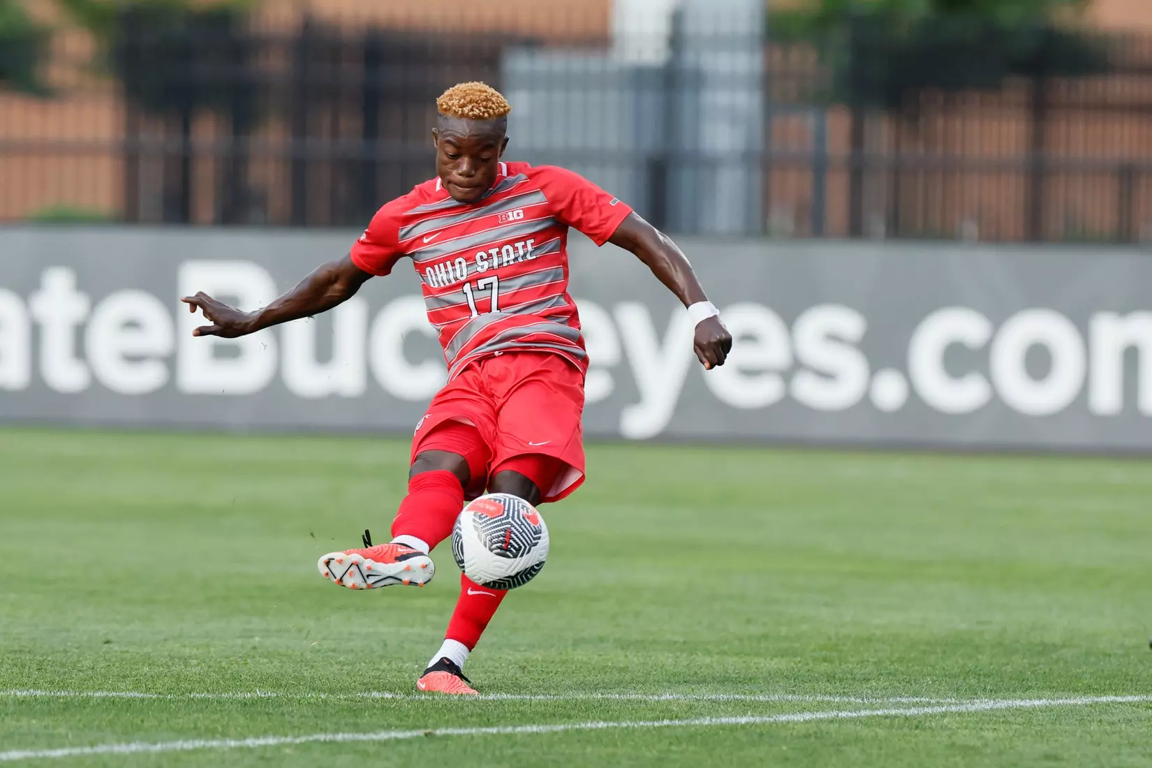 Ohio State men's soccer vs. Oakland Tuesday, Aug. 15, 2023, in Columbus, Ohio. (Photo/Jay LaPrete)