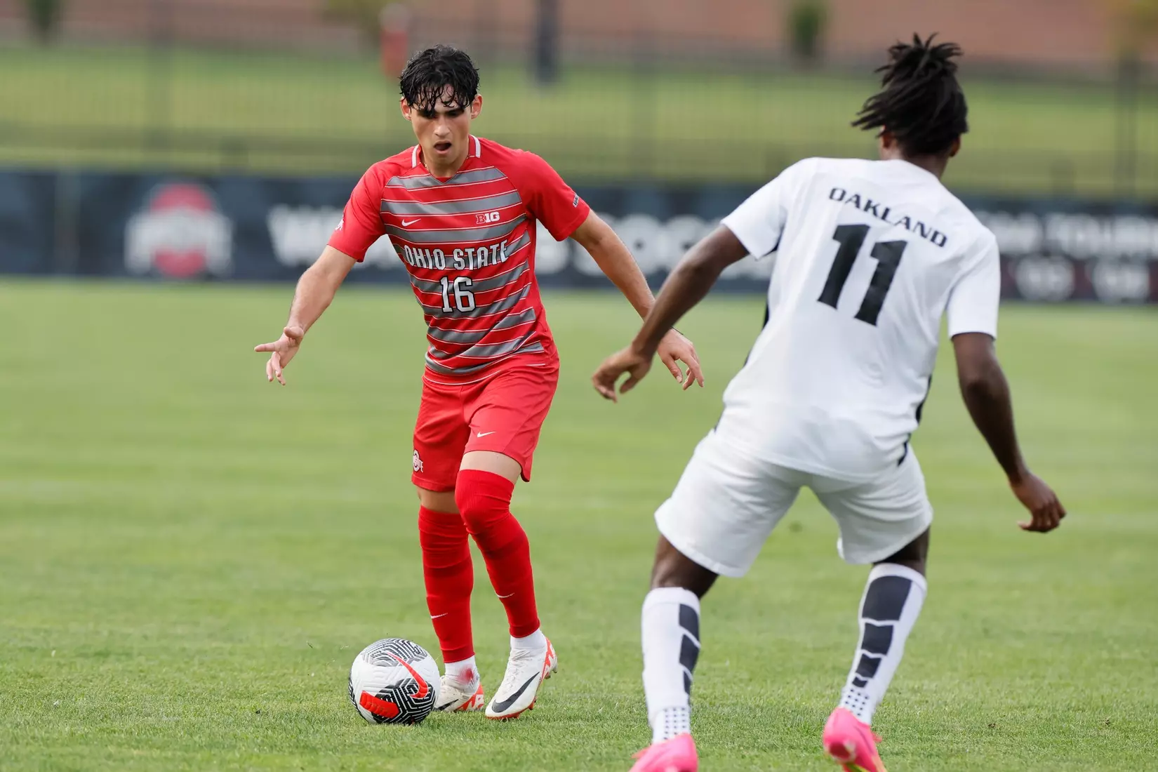 Ohio State men's soccer vs. Oakland Tuesday, Aug. 15, 2023, in Columbus, Ohio. (Photo/Jay LaPrete)