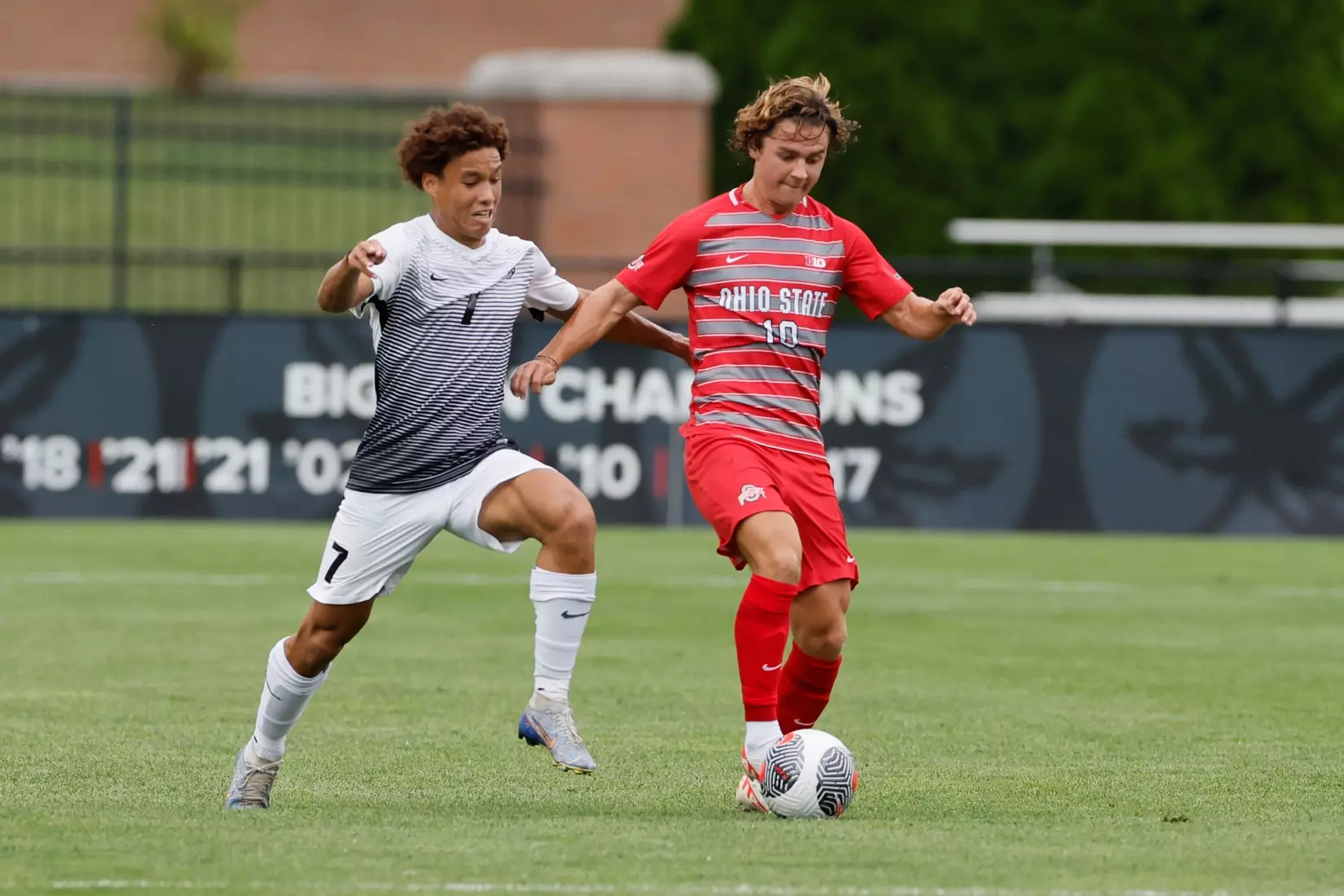 Ohio State men's soccer vs. Oakland Tuesday, Aug. 15, 2023, in Columbus, Ohio. (Photo/Jay LaPrete)