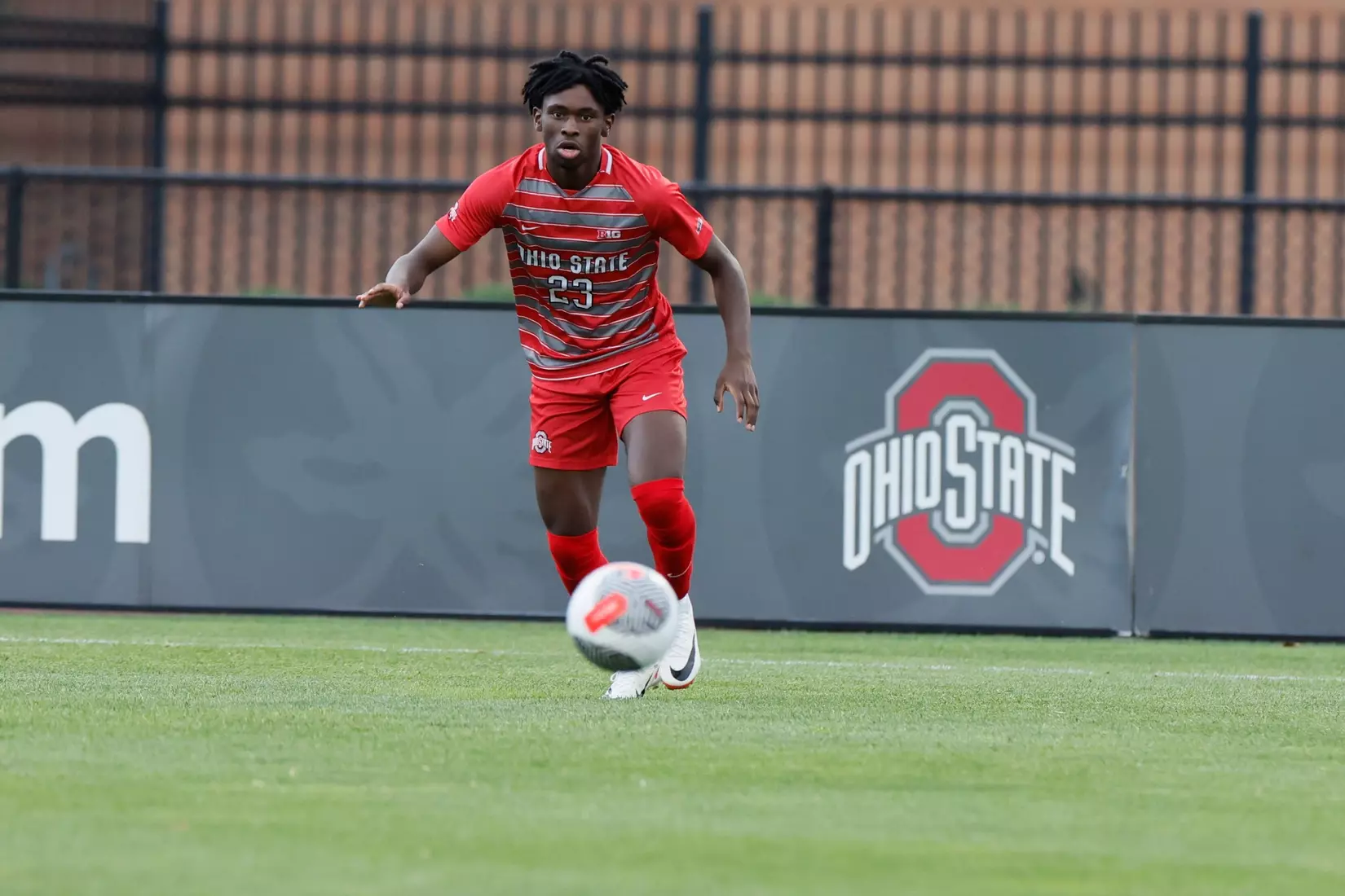 Ohio State men's soccer vs. Oakland Tuesday, Aug. 15, 2023, in Columbus, Ohio. (Photo/Jay LaPrete)