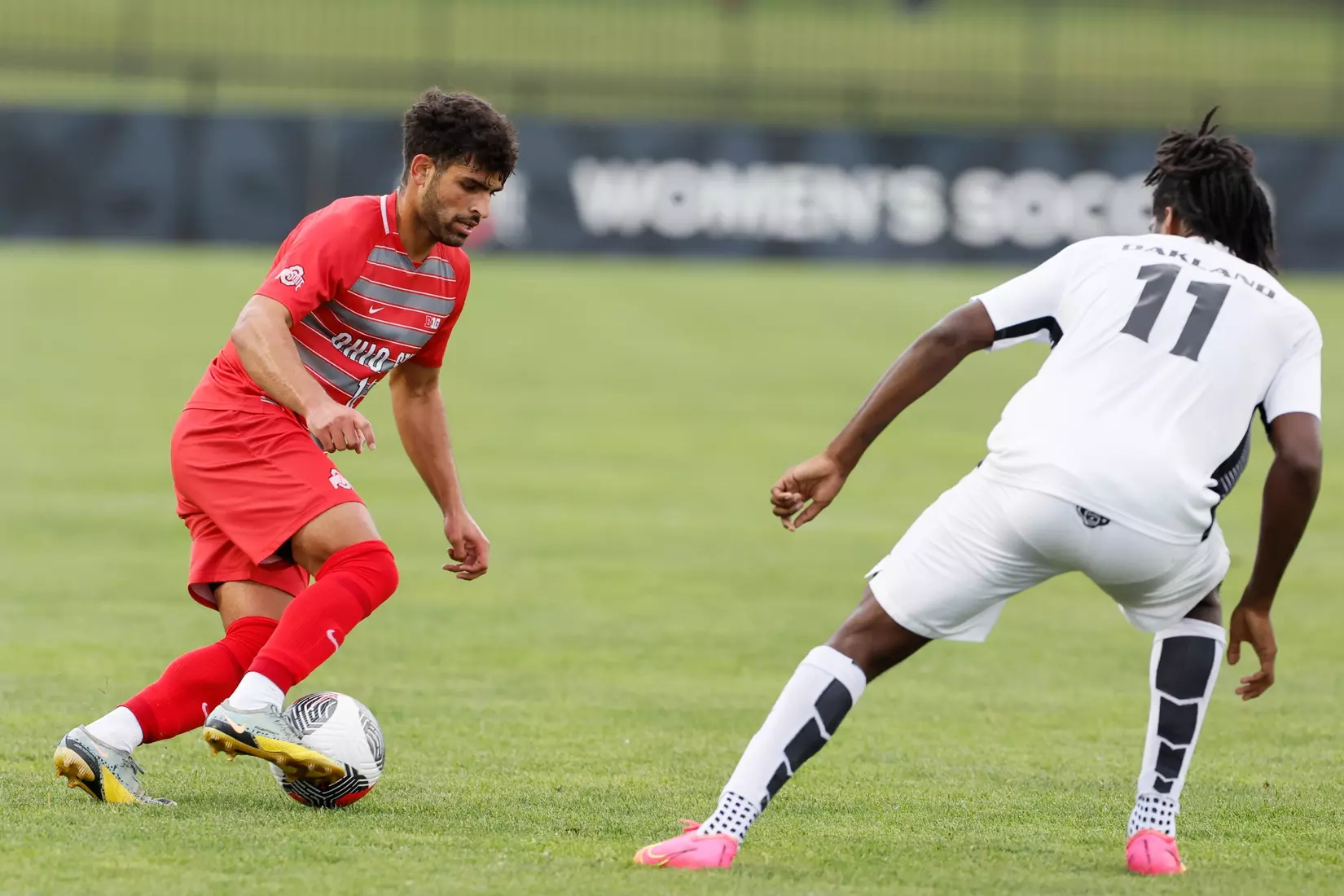 Ohio State men's soccer vs. Oakland Tuesday, Aug. 15, 2023, in Columbus, Ohio. (Photo/Jay LaPrete)