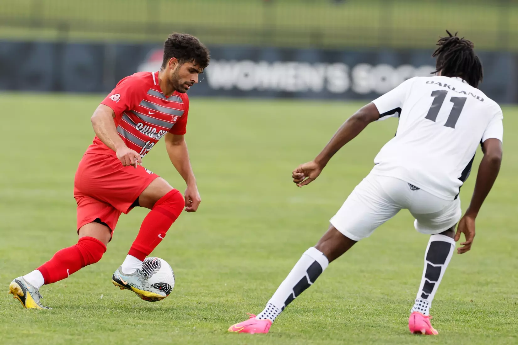 Ohio State men's soccer vs. Oakland Tuesday, Aug. 15, 2023, in Columbus, Ohio. (Photo/Jay LaPrete)