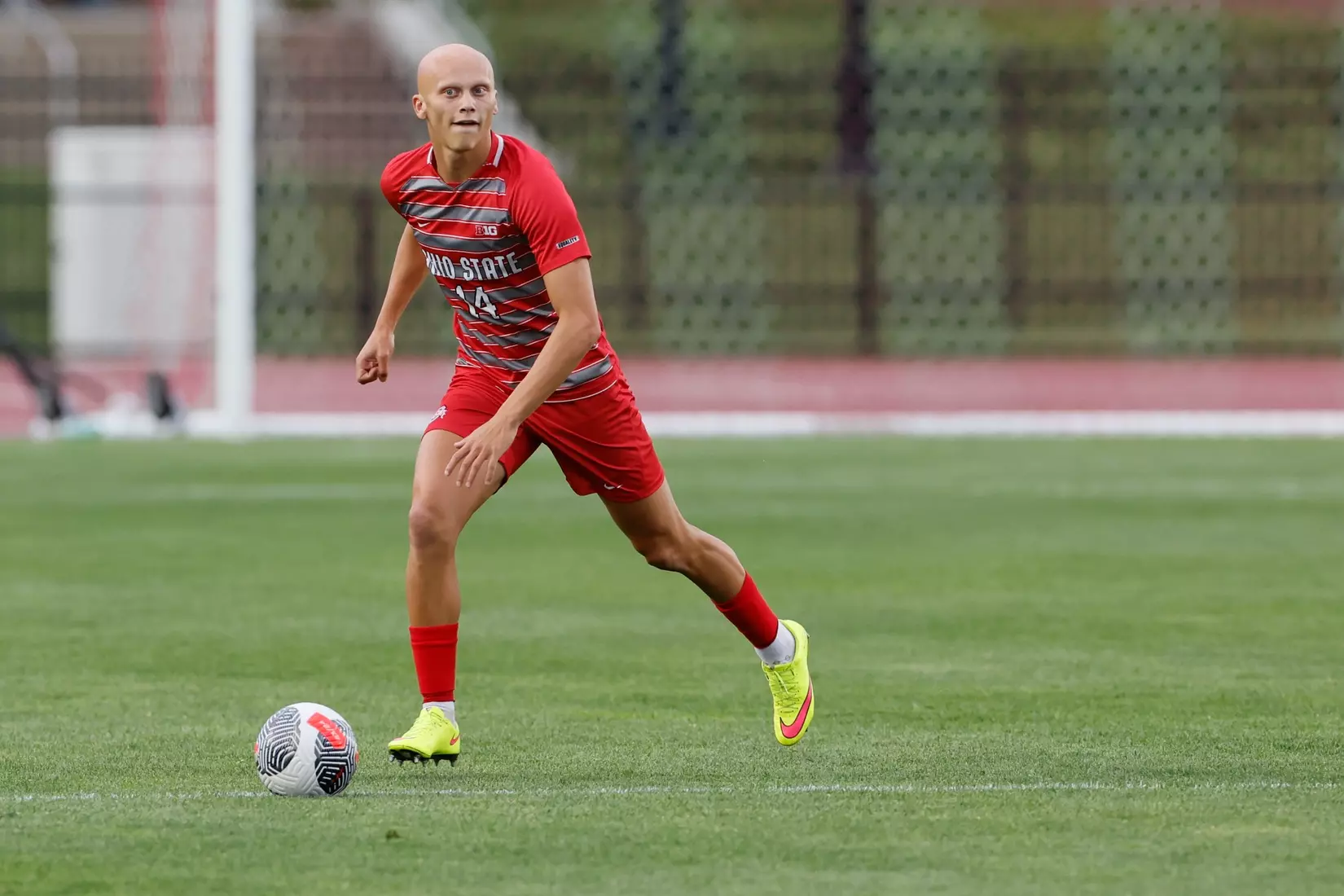 Ohio State men's soccer vs. Oakland Tuesday, Aug. 15, 2023, in Columbus, Ohio. (Photo/Jay LaPrete)