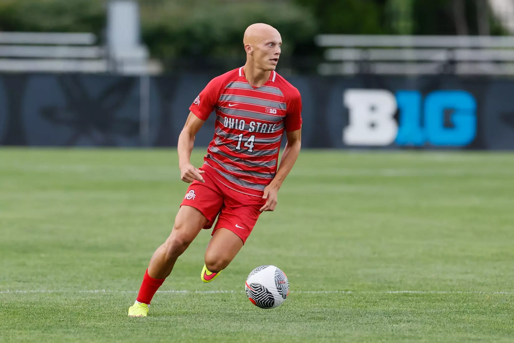 Ohio State men's soccer vs. Oakland Tuesday, Aug. 15, 2023, in Columbus, Ohio. (Photo/Jay LaPrete)