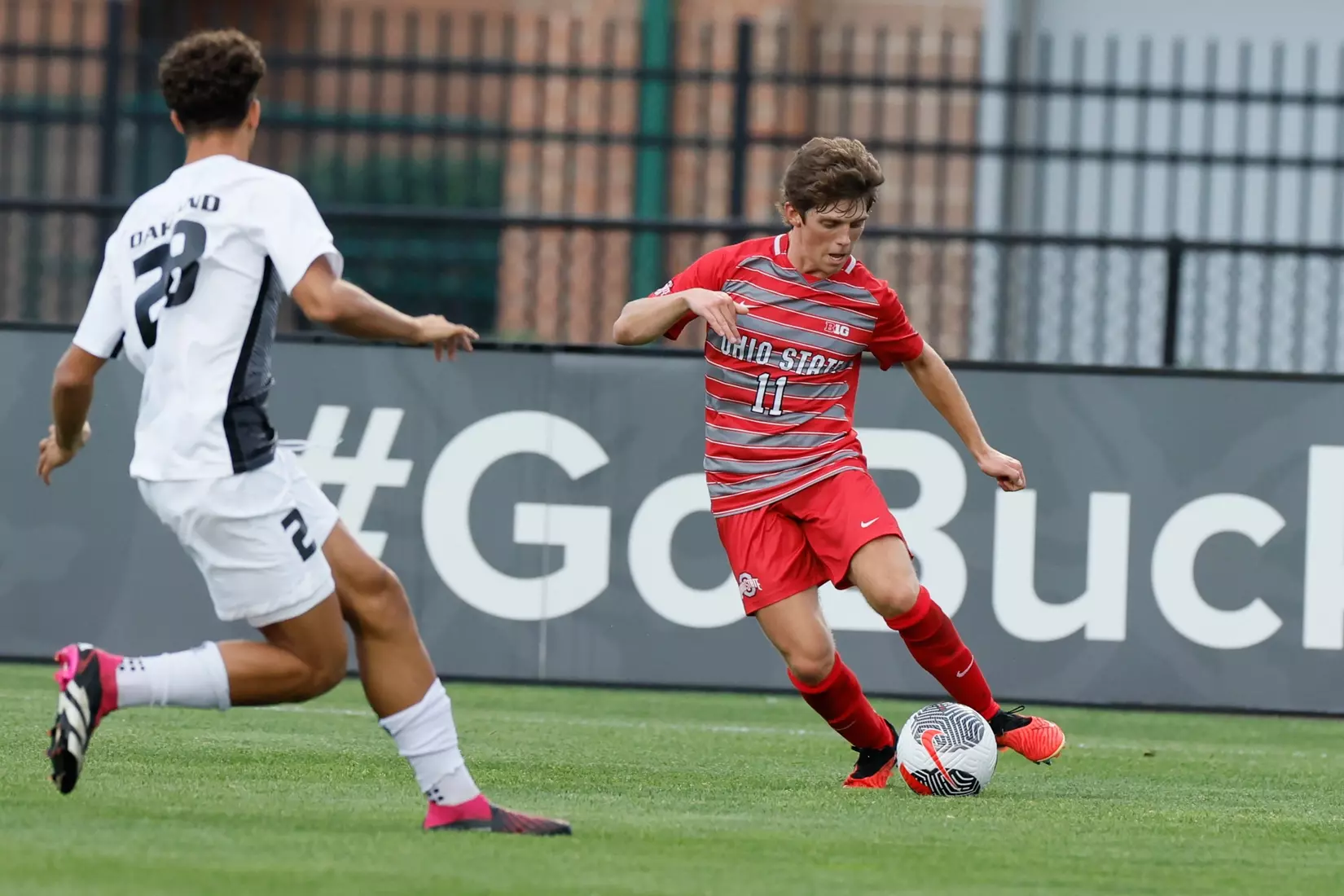 Ohio State men's soccer vs. Oakland Tuesday, Aug. 15, 2023, in Columbus, Ohio. (Photo/Jay LaPrete)