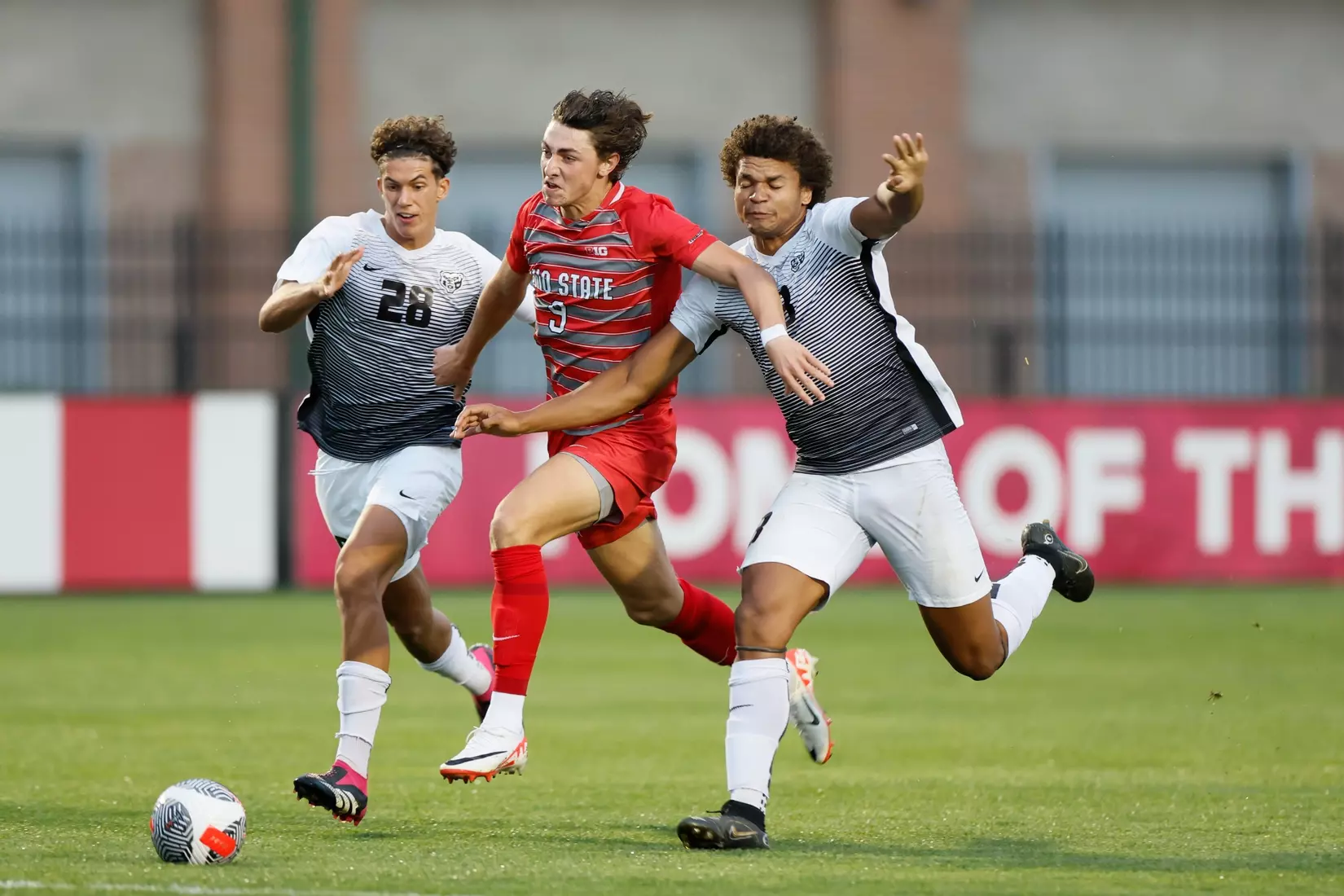 Ohio State men's soccer vs. Oakland Tuesday, Aug. 15, 2023, in Columbus, Ohio. (Photo/Jay LaPrete)