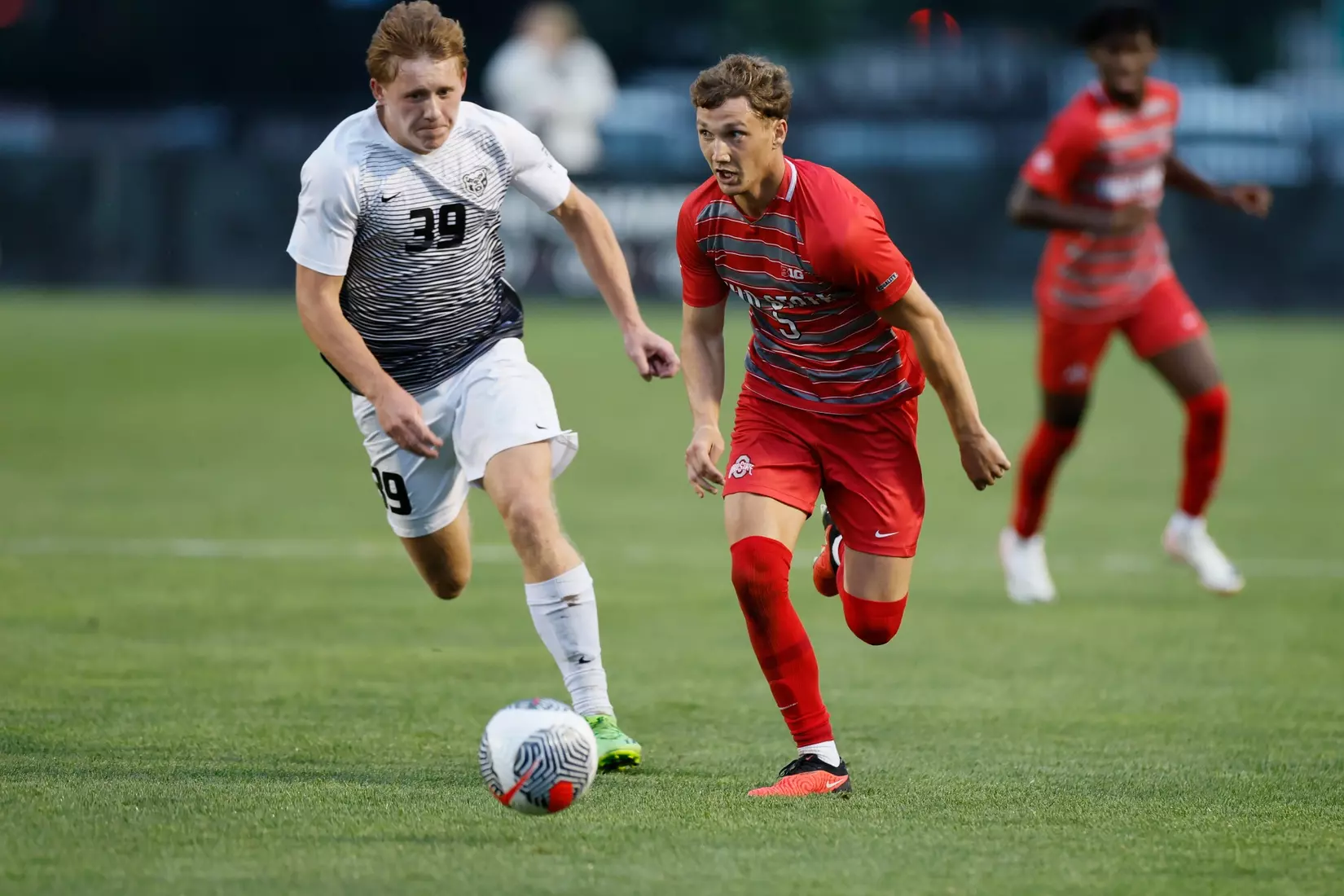 Ohio State men's soccer vs. Oakland Tuesday, Aug. 15, 2023, in Columbus, Ohio. (Photo/Jay LaPrete)