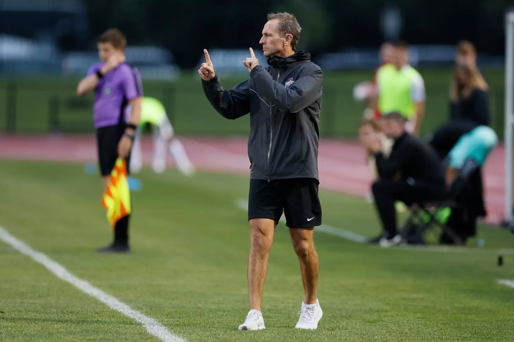 Ohio State men's soccer vs. Oakland Tuesday, Aug. 15, 2023, in Columbus, Ohio. (Photo/Jay LaPrete)
