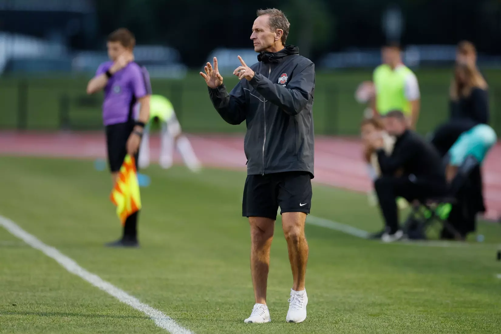 Ohio State men's soccer vs. Oakland Tuesday, Aug. 15, 2023, in Columbus, Ohio. (Photo/Jay LaPrete)