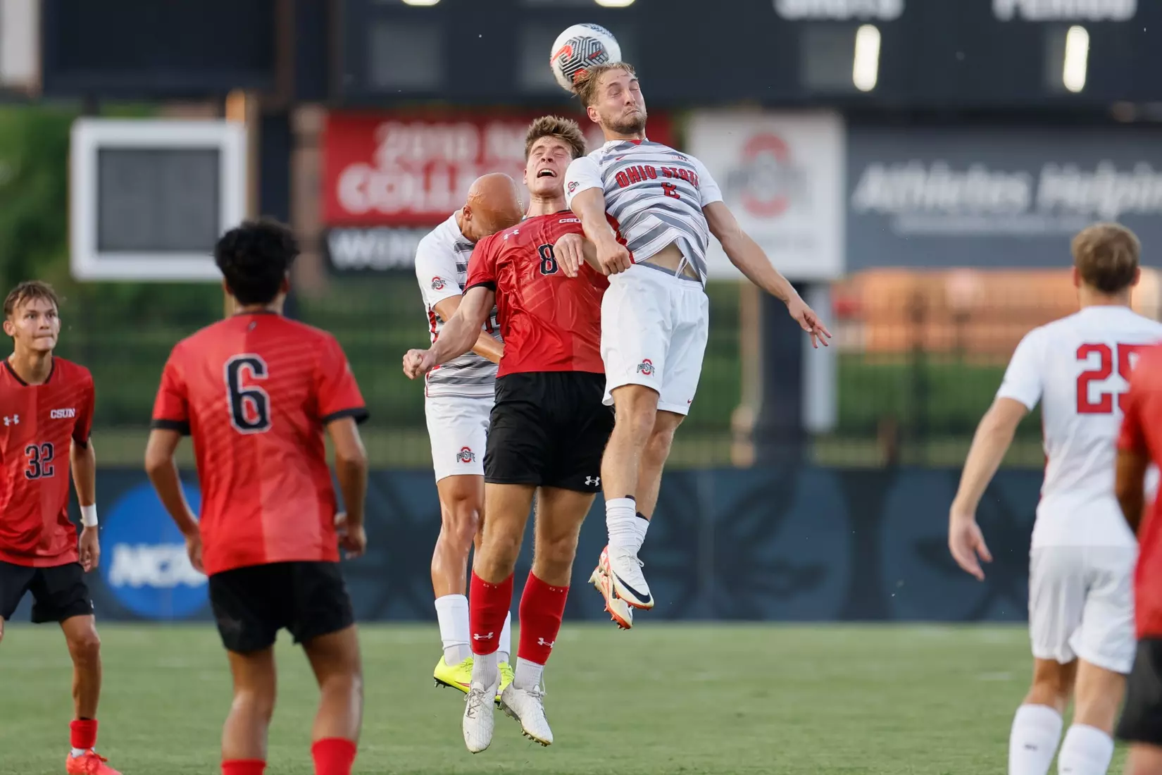 Ohio State men's soccer vs. Cal State Northridge Thursday, Aug. 24, 2023, in Columbus, Ohio. (Photo/Jay LaPrete)