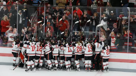 Women's Hockey with Crowd at OSU Ice Rink