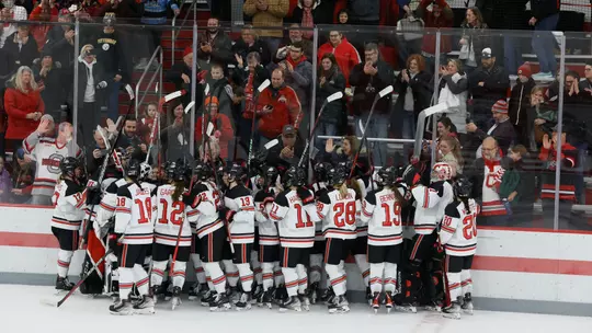 Women's Hockey with Crowd at OSU Ice Rink