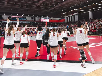 Women's Volleyball Celebration