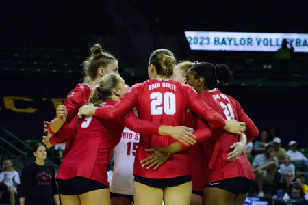 Women's Volleyball Huddle