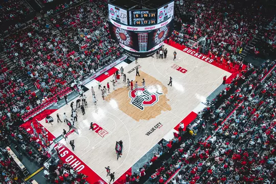 Men's Basketball Bird's Eye