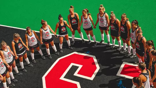 Field Hockey Team Huddle