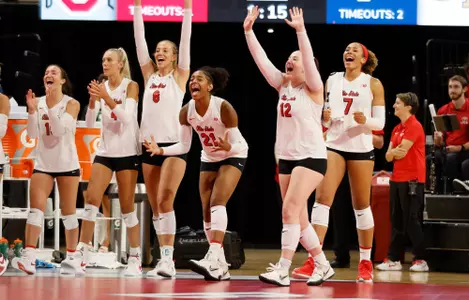 Women's Volleyball Team Celebration