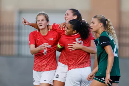Ohio State women's soccer vs. Ohio Thursday, Sept. 7, 2023, in Columbus, Ohio. (Photo/Jay LaPrete)