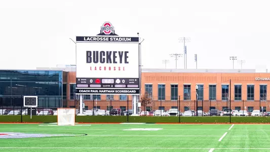 Ohio State Lacrosse Stadium scoreboard